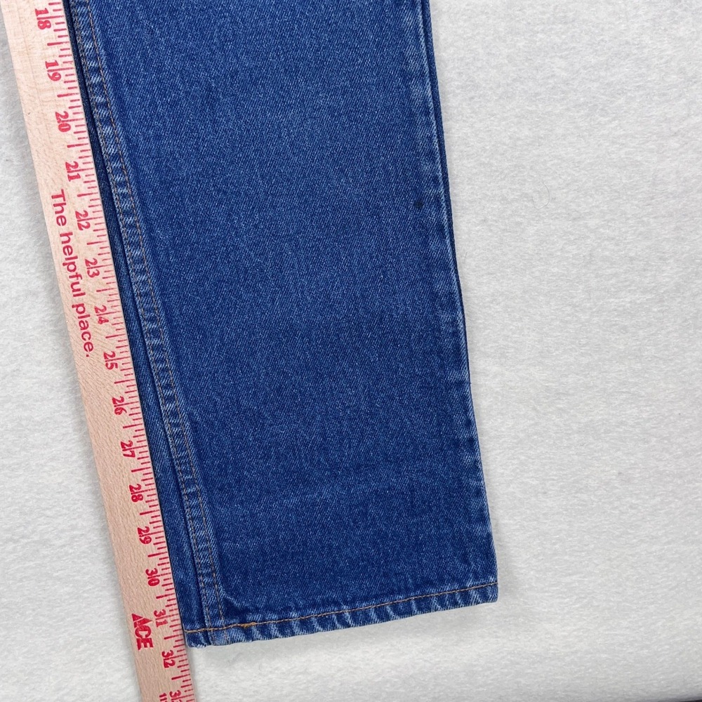 Vintage Levis White Patch Orange Tab Jeans Womens 26 High Rise Straight Scovill - Picture 10 of 13